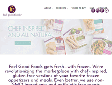 Tablet Screenshot of feel-good-foods.com